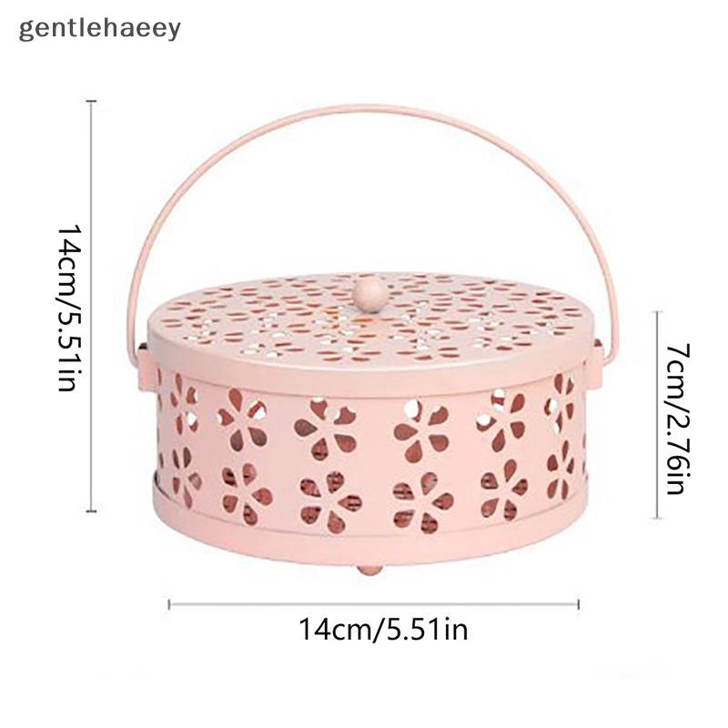 Hộp Đựng Nhang Muỗi Hình Tròn Rỗng Có Tay Cầm Tiện Dụng