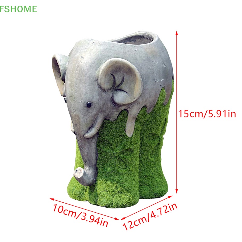 Chậu Hoa Hình Voi Sáng Tạo Trang Trí Sân Vườn Ngoài Trời Mới