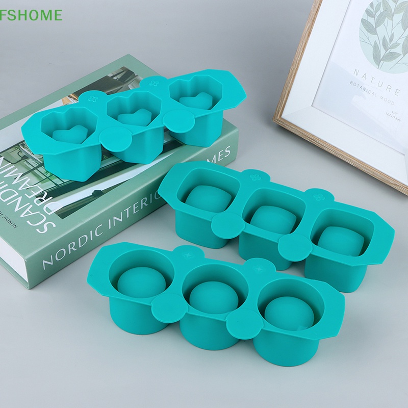 1 Khuôn Silicone Làm Chậu Hoa 3 Lỗ Tiện Dụng Mới