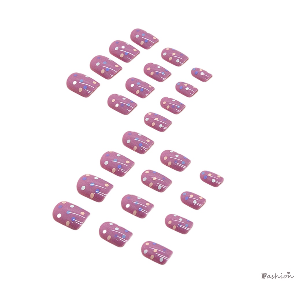 Miếng Dán Trang Trí Móng Tay Hình Tròn Màu Hồng Tinh Tế