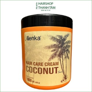 Kem hấp ủ tóc siêu mượt Coconut Hair Care Cream Alenka 1000ml - chính hãng