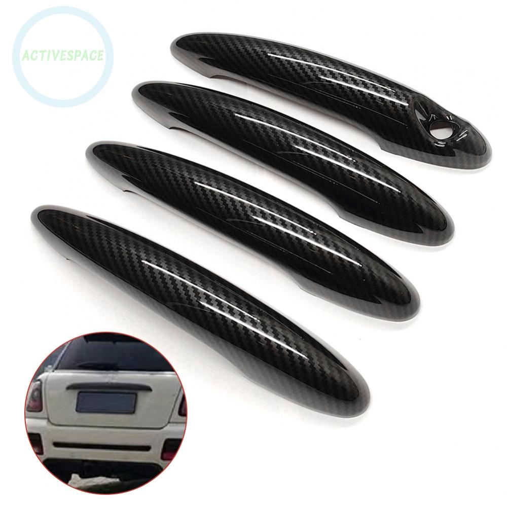 Set 4 Ốp Bọc Tay Nắm Cửa Xe Hơi Mini Cooper R50 R53 R55 R56 Bằng Sợi Carbon