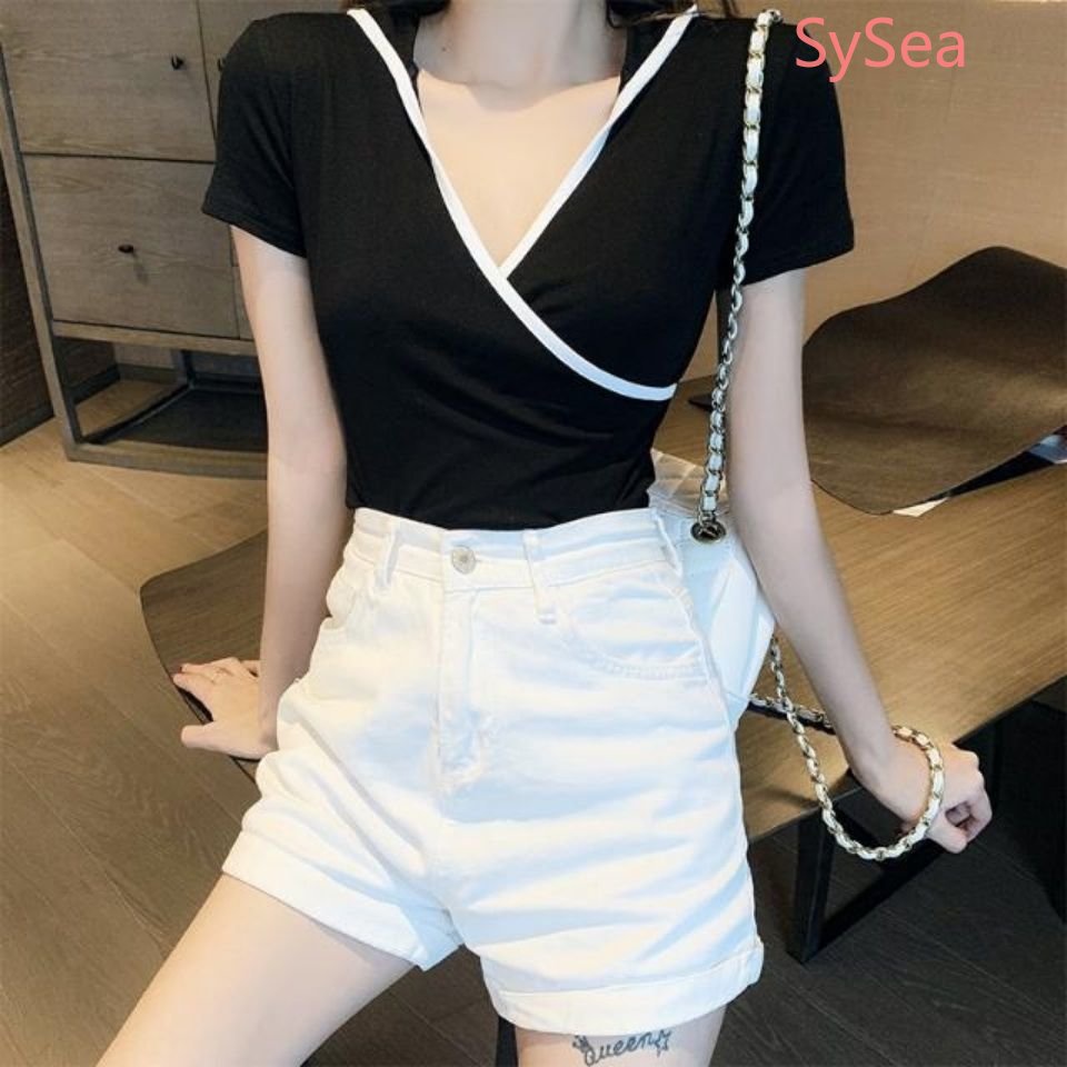 Áo Hoodie Ngắn Tay Phong Cách Retro Thời Trang Mùa Hè Cho Nữ