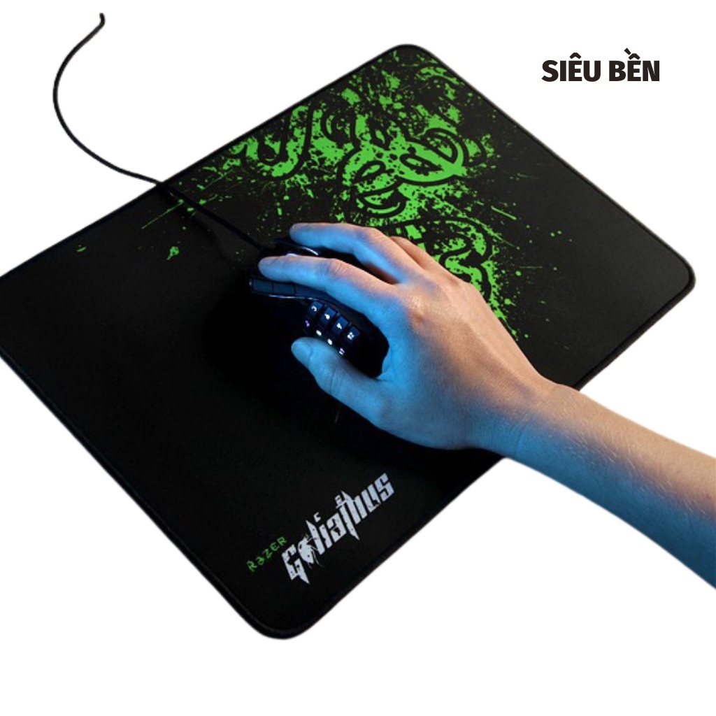 Lót chuột tấm pad nhỏ 25 x 30cm có phím tắt máy tính gaming có đệm tay mặt sau chống nước nhiều mẫu mã
