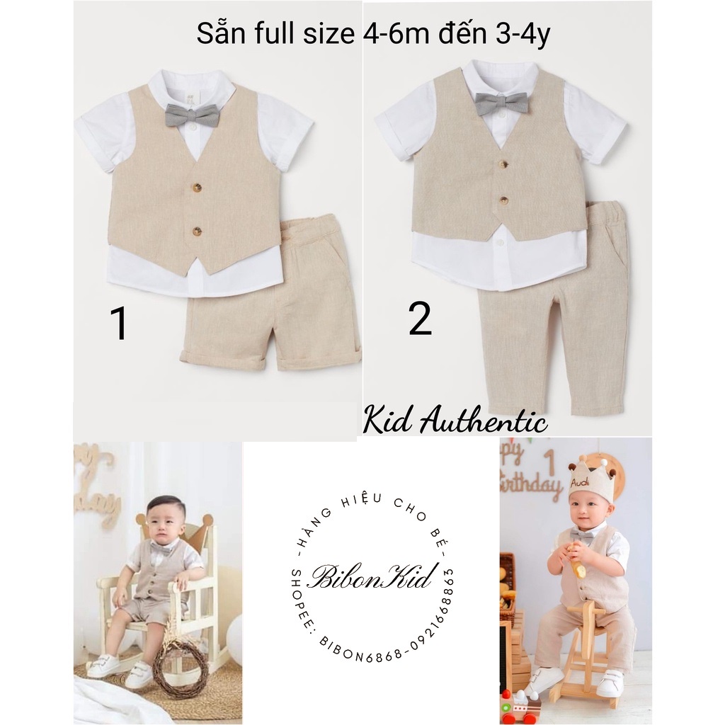 Set công tử HM US/UK/JAPAN 6-9m đến 3-4y ĐỌC KỸ LƯU Ý GIÚP SHOP