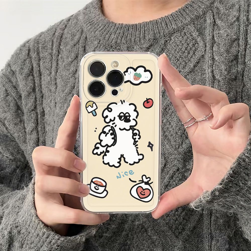 ✅Ốp Điện Thoại Mềm Chống Sốc Họa Tiết Chú Cún Dễ Thương Cho Iphone 12 78 max ZGMT 116In14Pro13