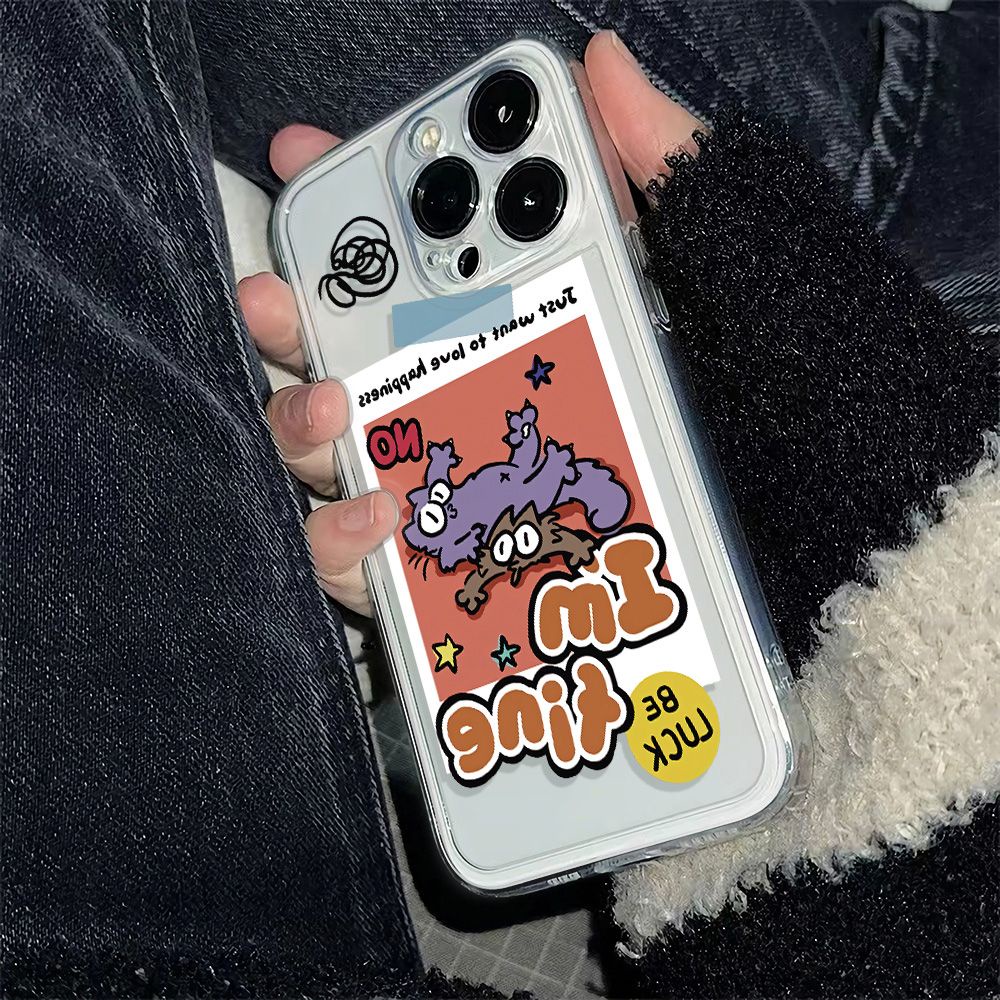 ✅Ốp Điện Thoại Mềm Chống Sốc Phong Cách Đơn Giản 78max 11plus 6In 1314pro Apple iPhone12