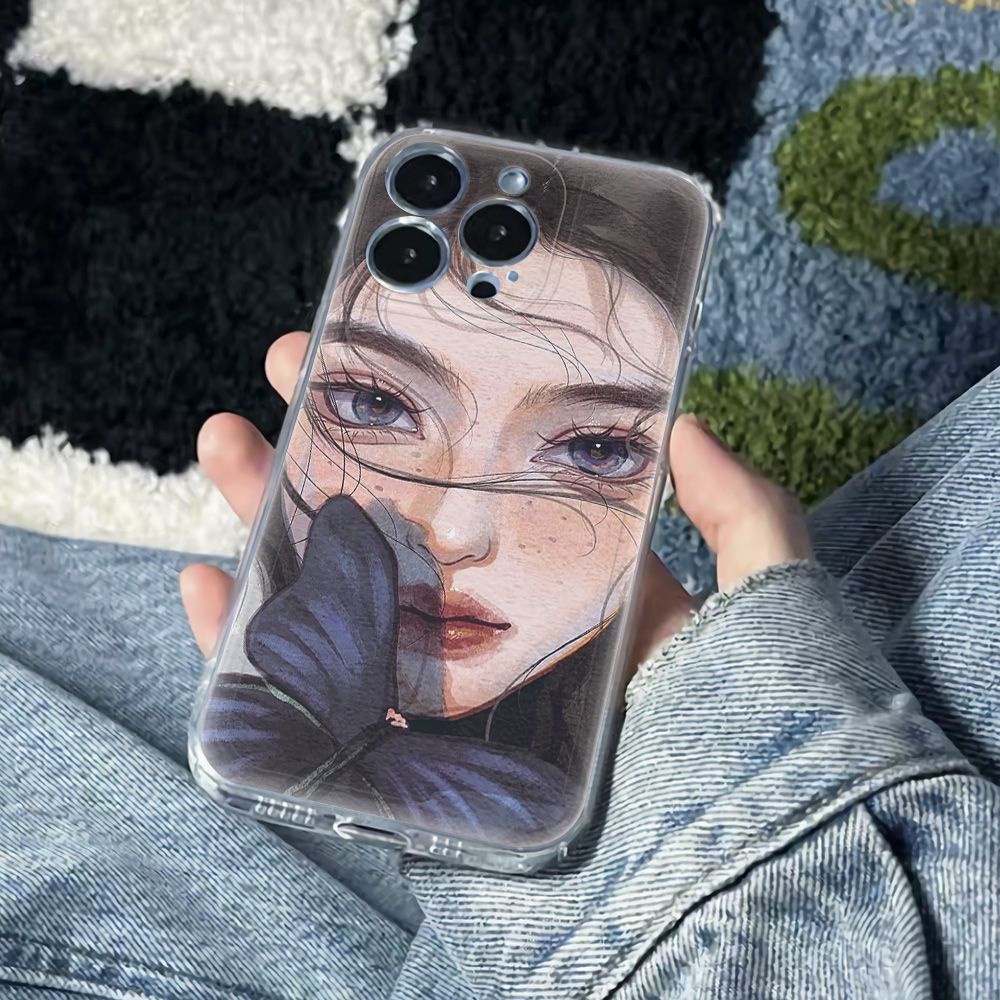 ✅Ốp Điện Thoại Mềm Chống Sốc Kiểu Dáng Đơn Giản Cho Iphone 11 14Pro Plus 13 78I 12 Max 6In Kzj