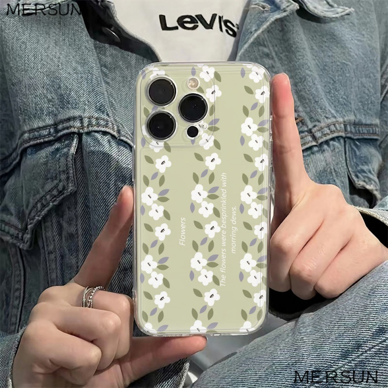 ✅Ốp Điện Thoại Mềm Chống Sốc Họa Tiết Hoa 6In Cho Iphone 11 Max 1378I 1214Pro Plus