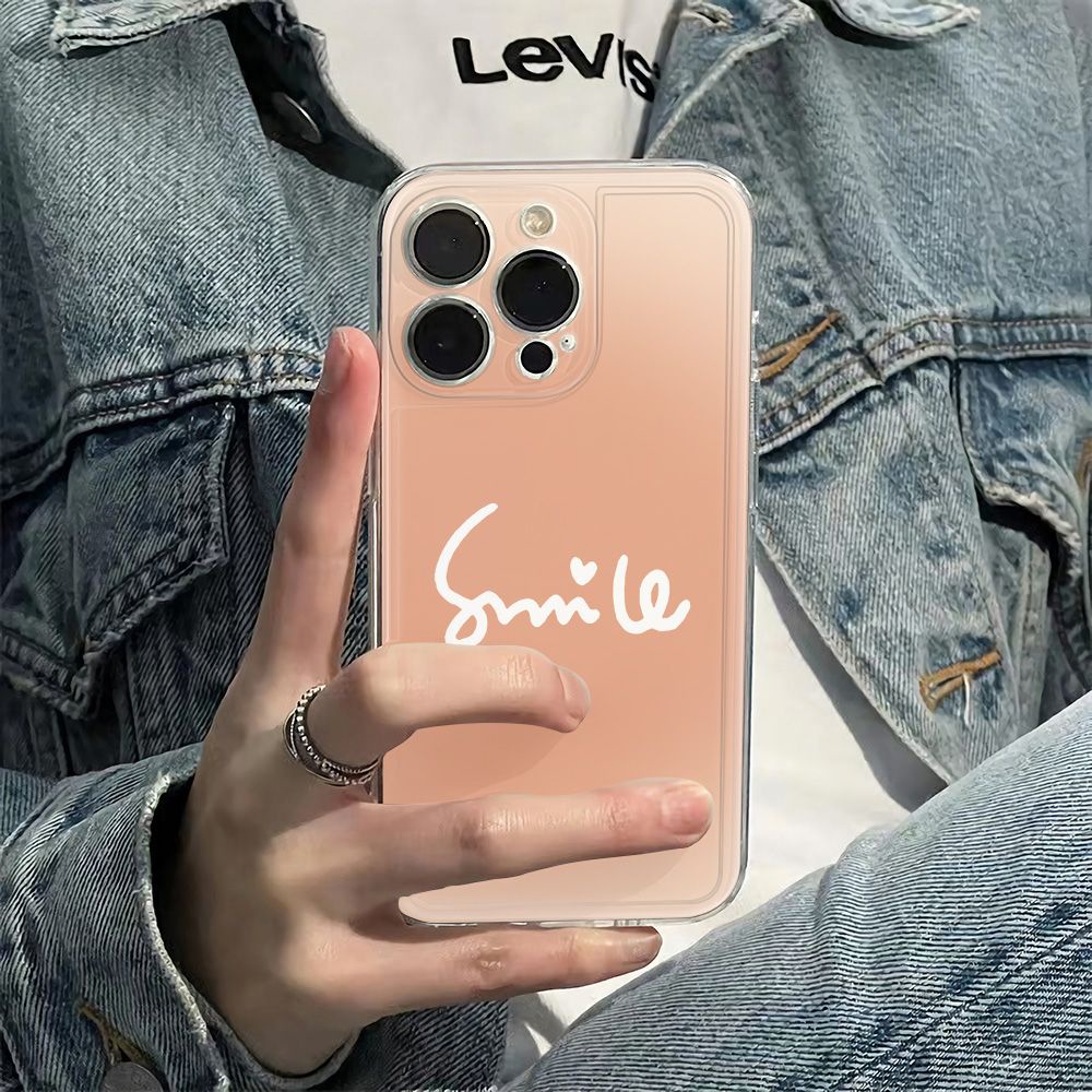 ✅Ốp Điện Thoại Mềm Chống Sốc Màu Hồng Cho Iphone 126In 14Pro max 13 11 78 E1V9