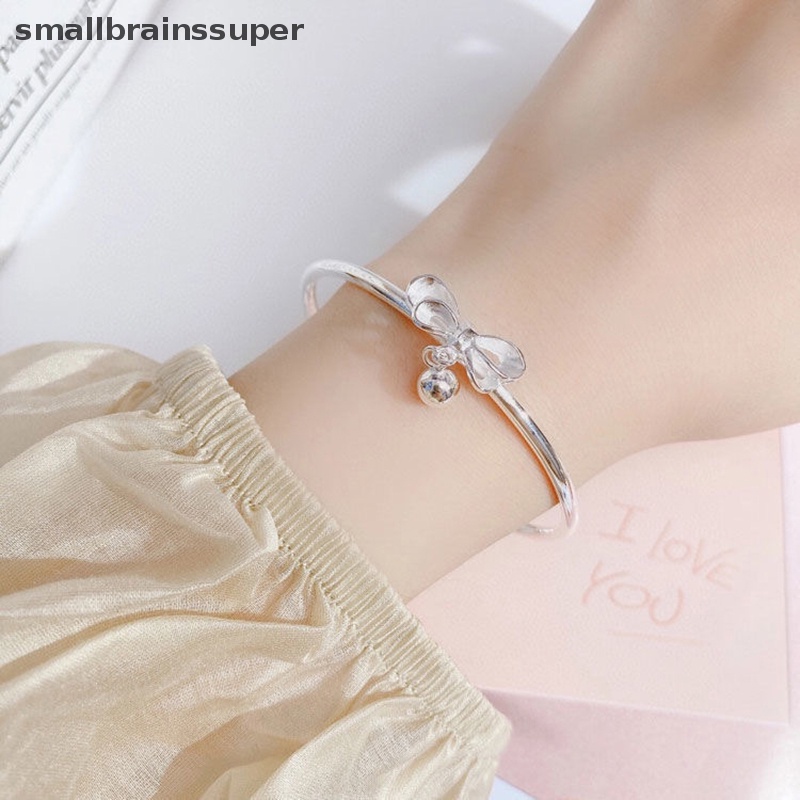 Vòng Tay Đính Nơ Tua Rua Màu Bạc Dễ Thương Cho Nữ