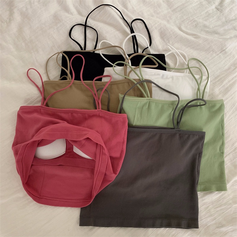 Áo croptop SUXI màu trơn đơn giản gợi cảm mùa hè cho nữ