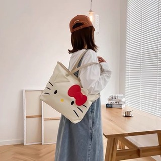 Túi vải Cỡ Lớn In Hình hello kitty Mới
