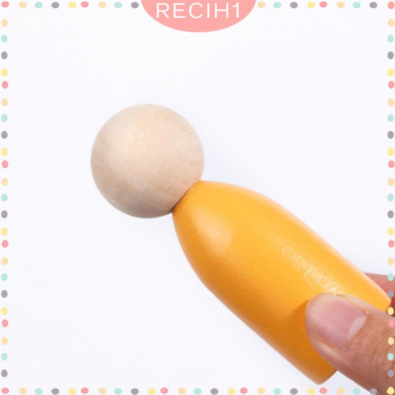 [Recih] Đồ Chơi Búp Bê Phân Loại Bằng Gỗ Theo Phương Pháp Montessori Phù Hợp Với Bé Gái