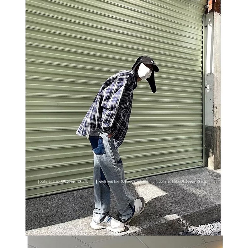 Áo sơ mi KYUSHUAD tay dài dáng rộng phong cách harajuku hợp thời trang