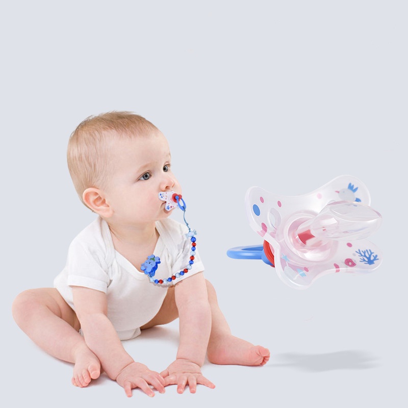 Dây Đeo Núm Ti Giả Chống Rơi Thiết Kế Mới Cao Cấp Dành Cho Bé Sơ Sinh