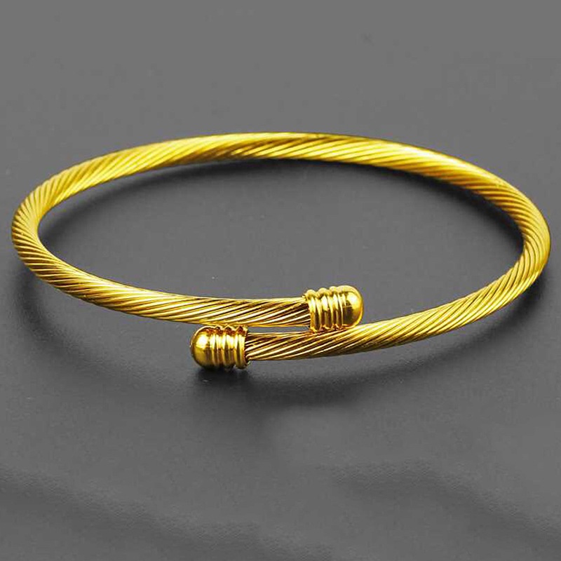 Vòng Tay Mặt Thép Titan Đơn Giản Thời Trang Phong Cách Hàn Quốc Cho Cặp Đôi