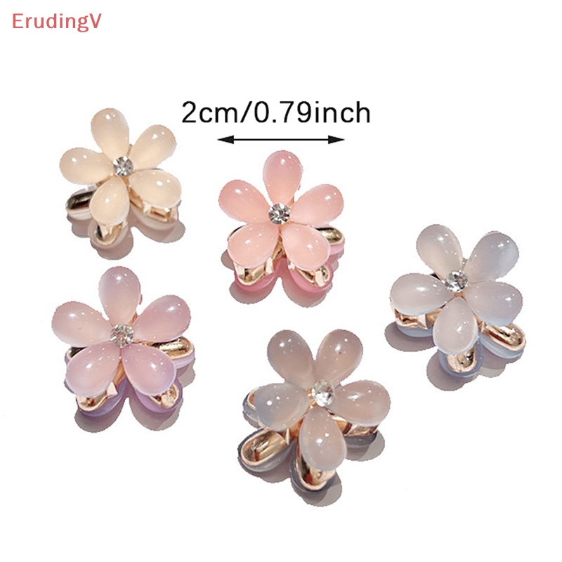 Bộ 2 Kẹp Tóc Hai Mặt Hình Hoa Pha Lê Bằng Hợp Kim Thời Trang Mùa Hè Cho Nữ