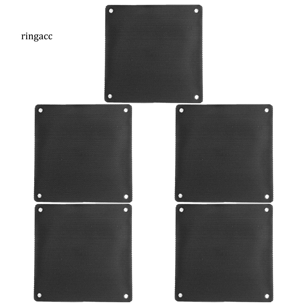 Rga Set 5 Tấm Lọc Quạt Làm Mát Chống Bụi Chống Ăn Mòn Thiết Kế Lỗ Tổ Ong Độ Bền Cao Có Thể Giặt Rửa Cho Nhà Ở