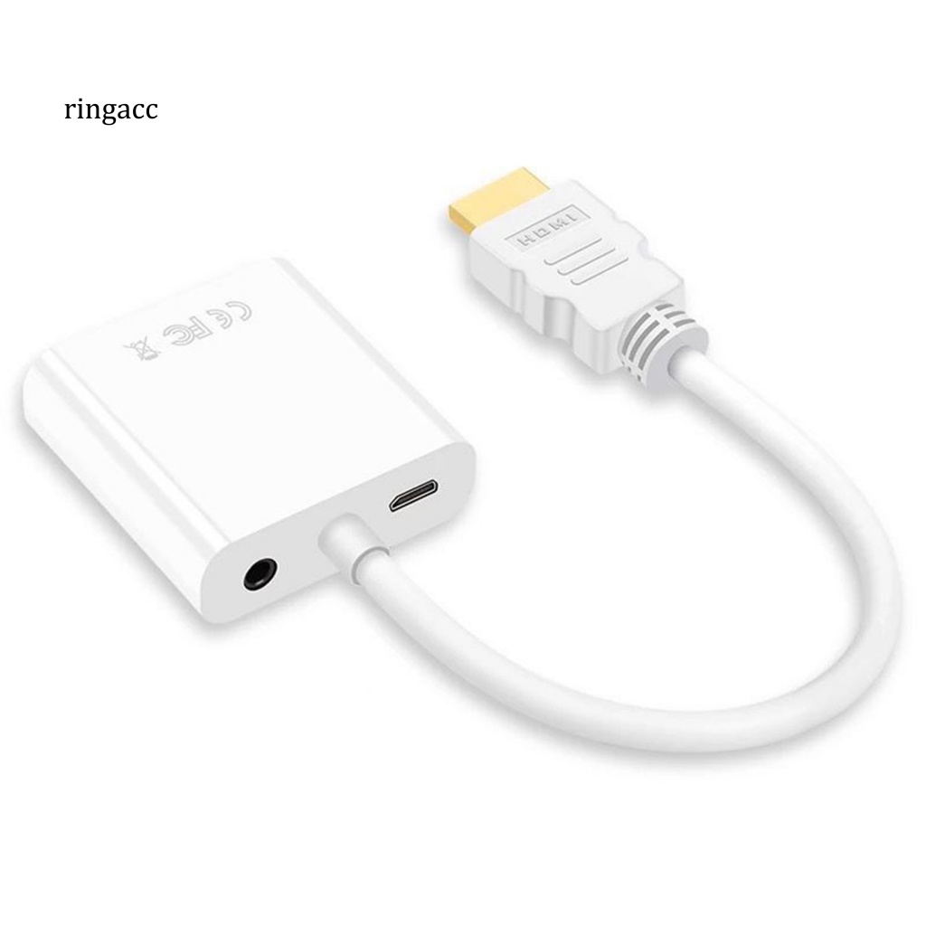 Giắc Chuyển Đổi 3.5mm Sang Cổng Micro USB Mạ Vàng 1080P HDMI Cho Máy Tính