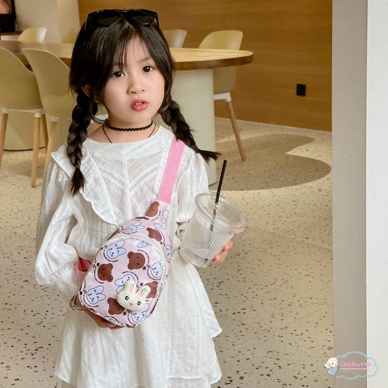 Túi Đeo Chéo Ngực Nhỏ Họa Tiết Hoạt Hình Tinh Tế Cho Bé Gái