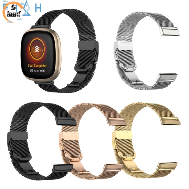 Dây Đeo Thay Thế Bằng Thép Không Gỉ Có Thể Điều Chỉnh Cho Fitbit Vers4 / Fitbit Versa3