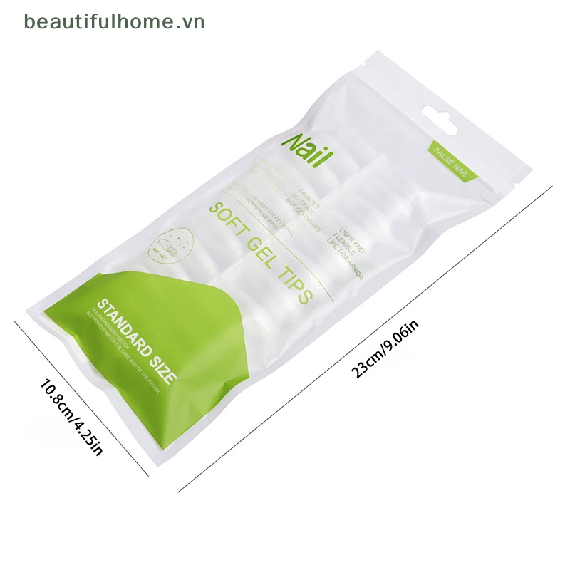 Bộ 120 Móng Tay Giả Bằng Acrylic Che Phủ Toàn Diện