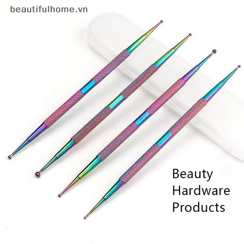 Bộ 4 Bút Vẽ Móng Nghệ Thuật Hai Đầu Chuyên Nghiệp