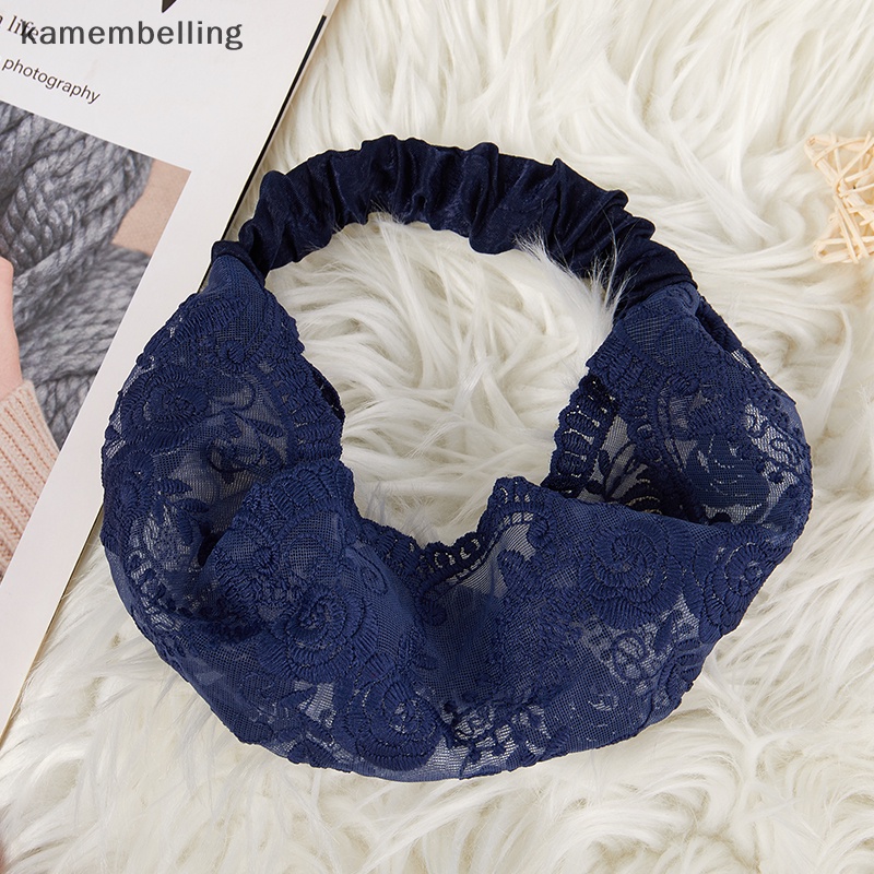 Băng Đô Ren Mỏng Thoáng Khí Thêu Họa Tiết Đơn Giản Thời Trang