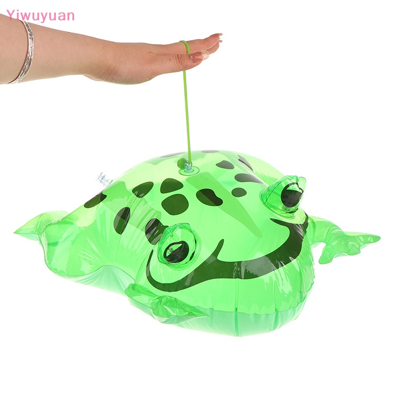 < Yiwuyuan > Đồ Chơi Ếch Xanh Bơm Hơi Có Đèn Nhấp Nháy Dễ Thương Vui Nhộn DIY Mới Cho Trẻ Em