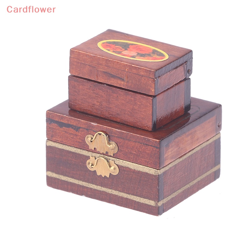 1 Bộ Hộp Trang Sức Mini Trang Trí Nhà Búp Bê DIY Mới