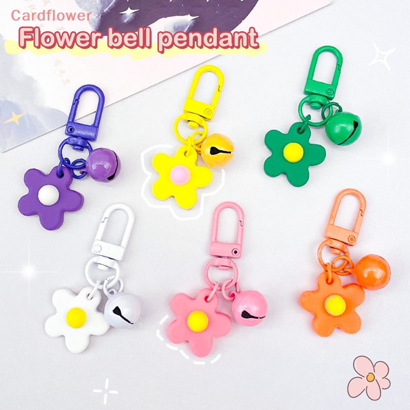 &lt; Cardflower &gt; Móc Chìa Khóa Trang Trí Ba Lô / Ô Tô Hình Hoa Nhiều Màu Dễ Thương