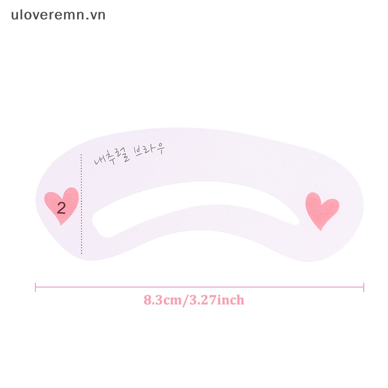 Uloveremn Set 10 Túi 3 Phong Cách Khuôn Vẽ Lông Mày Có Thể Tái Sử Dụng