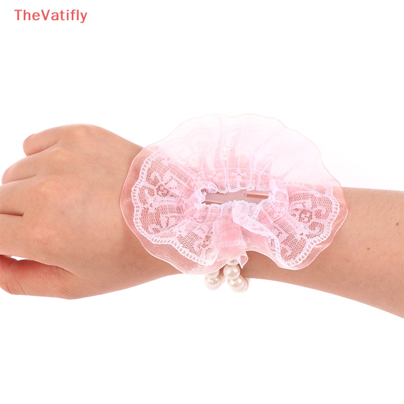 [Thevalifly] Set 2 Vòng Tay Ngọc Trai Co Giãn Làm Thủ Công Phụ Kiện Đám Cưới DIY