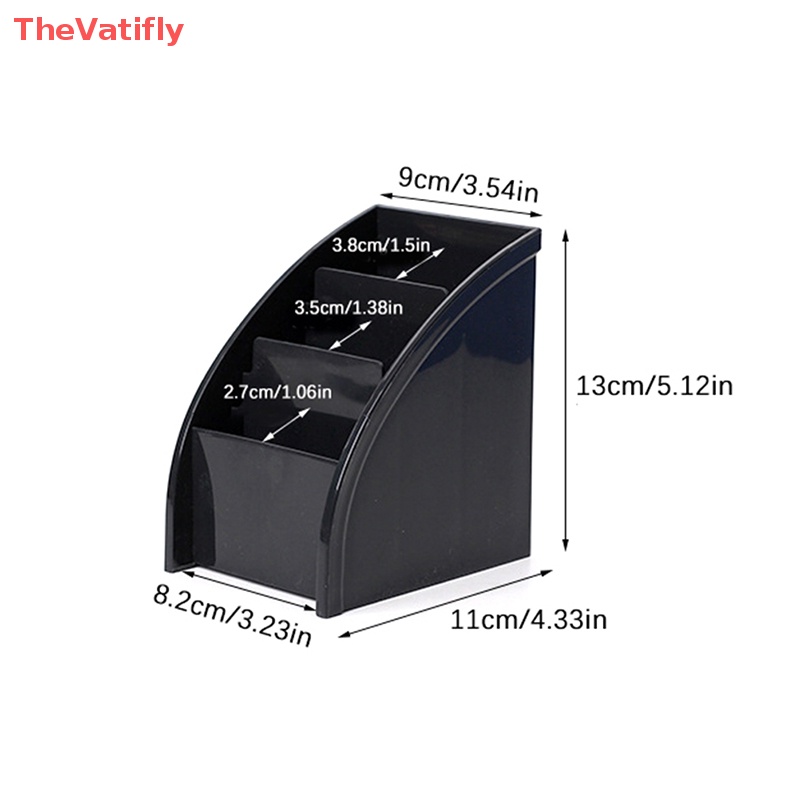 Hộp Đựng Mỹ Phẩm / Điều Khiển Từ Xa 3 Ngăn Để Bàn Làm Việc (Màu Sắc: Trắng B)