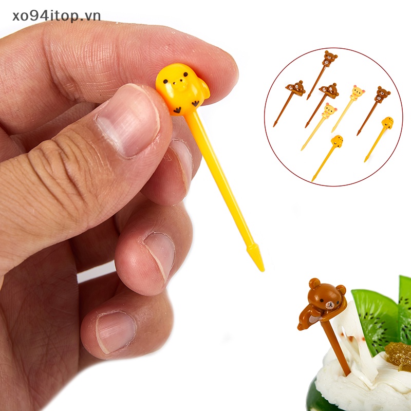 Set 8 Nĩa Ăn Trái Cây Hình Động Vật Đáng Yêu