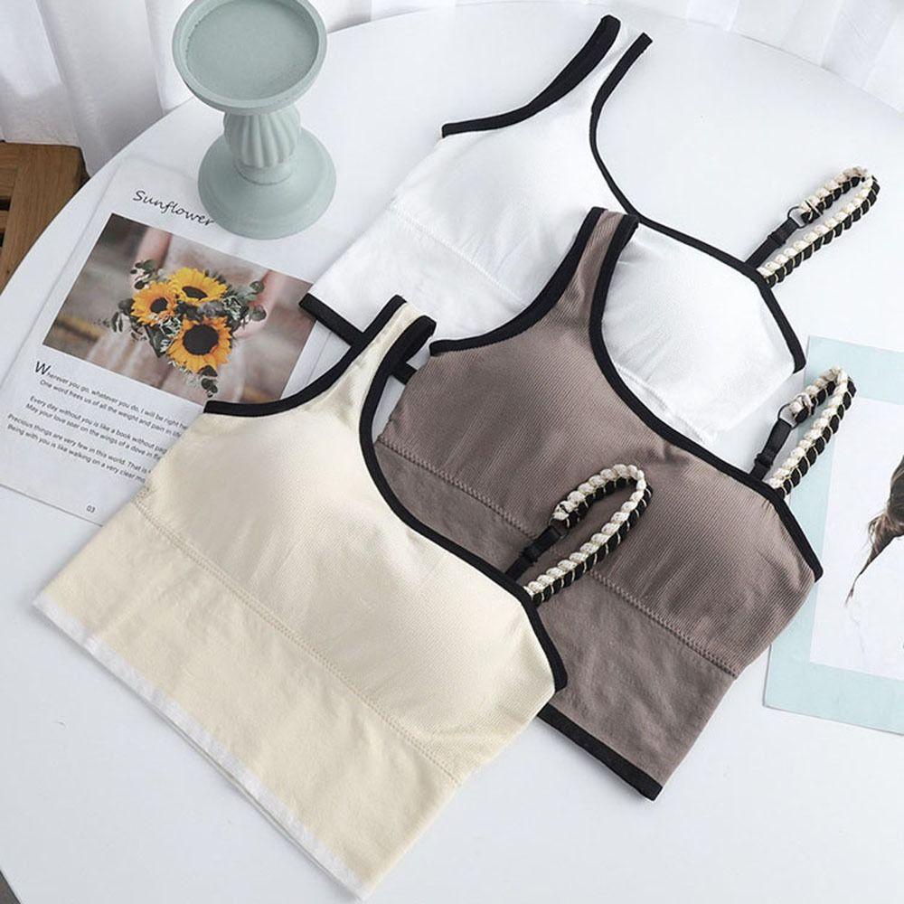 Áo Ống Hai Dây Có Đệm Nâng Ngực Tháo Rời Được