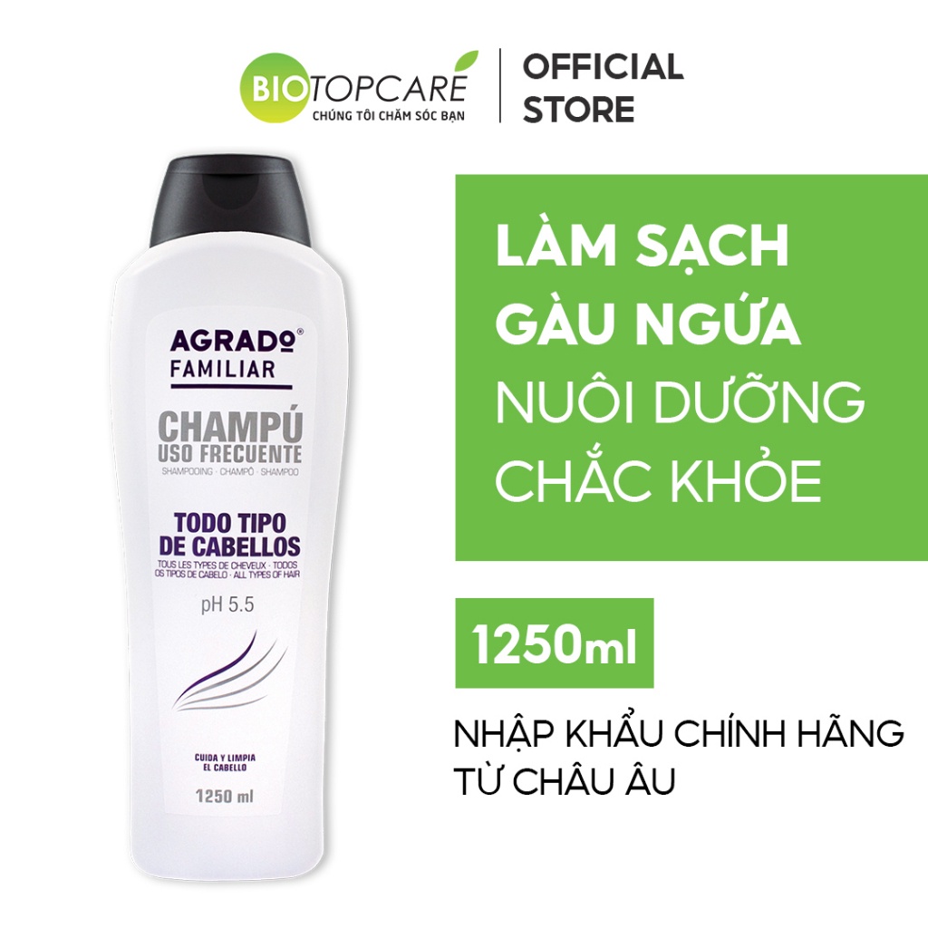 Dầu gội Agrado dành cho mọi loại tóc 1250ml