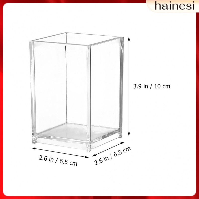 Set 4 Giá Đỡ Bút Bằng Acrylic Trong Suốt Sắp Xếp Gọn Gàng Để Bàn Trang Trí