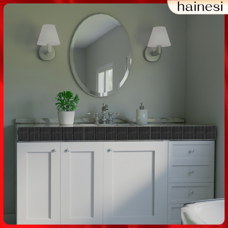 6 Cuộn Sticker Dán Tường Hình Vuông Tráng Gương Dùng Trong Nhà Bếp