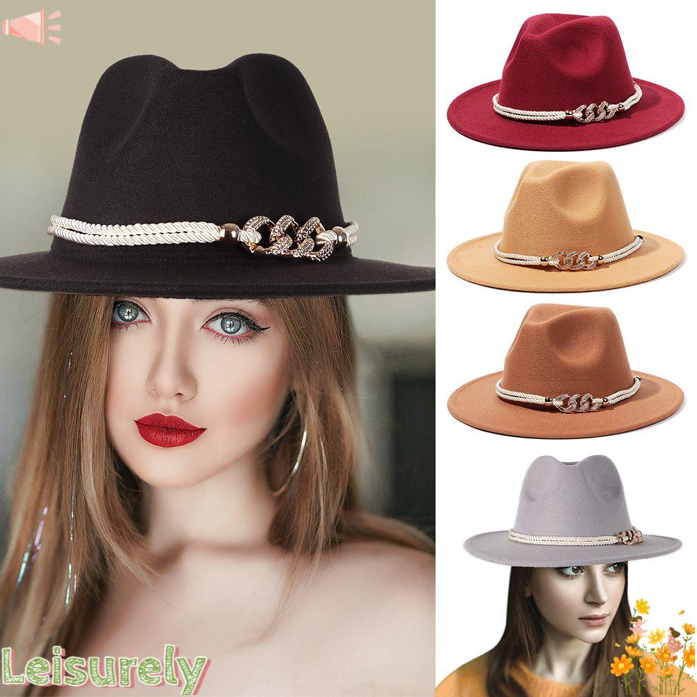 Mũ Len Rộng Vành Phong Cách Anh Quốc Thời Trang Cho Nữ