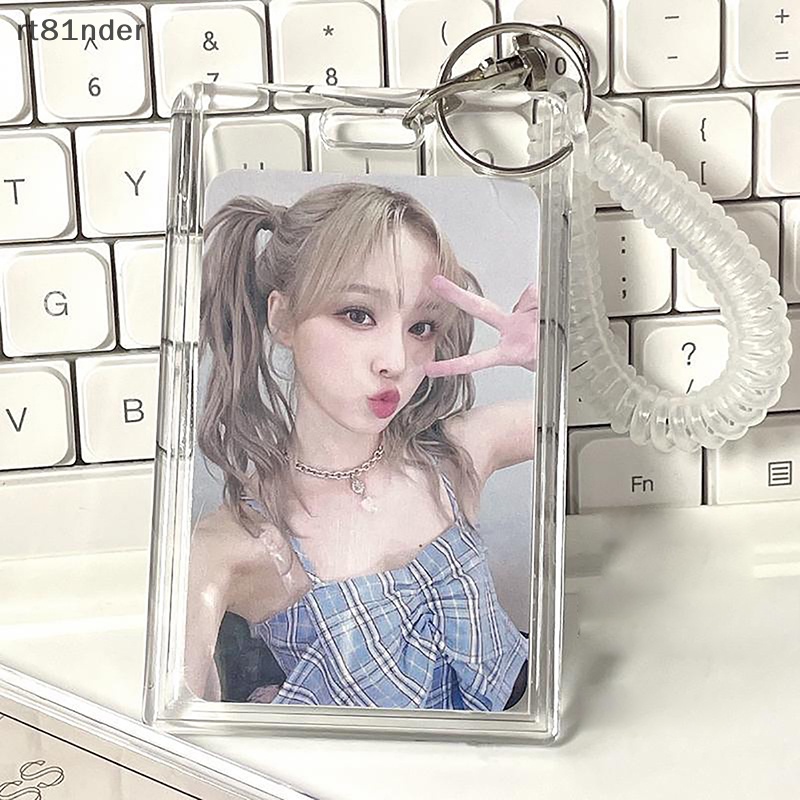 Rt Bao Đựng Thẻ ID / Thẻ ID / Xe Buýt Bằng Acrylic Trong Suốt Nhỏ Gọn In Hình Thần Tượng Kpop