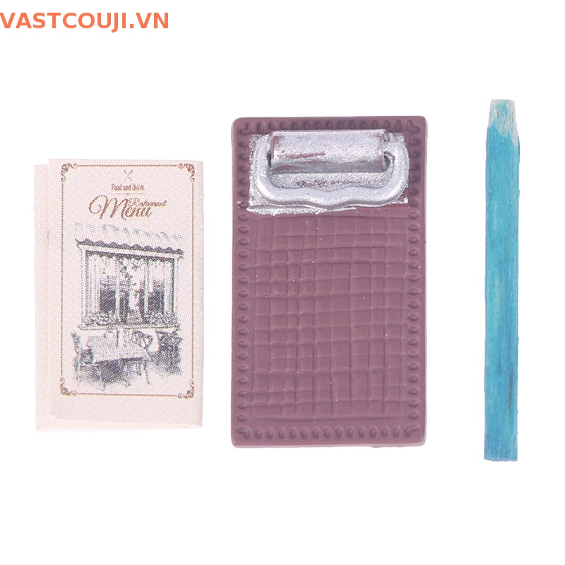 Bảng Kẹp Tài Liệu Mini Bằng Kim Loại Cho Nhà Búp Bê