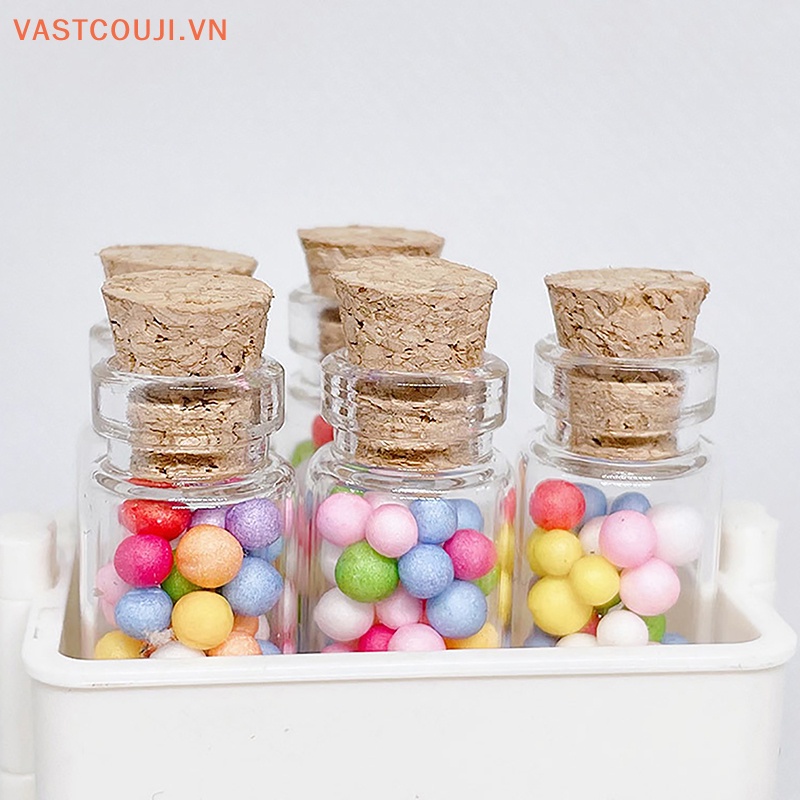 Mô Hình Bình Kẹo Mô Phỏng VASTJI Có Nút Chặn Dùng Trang Trí Nhà Búp Bê DIY