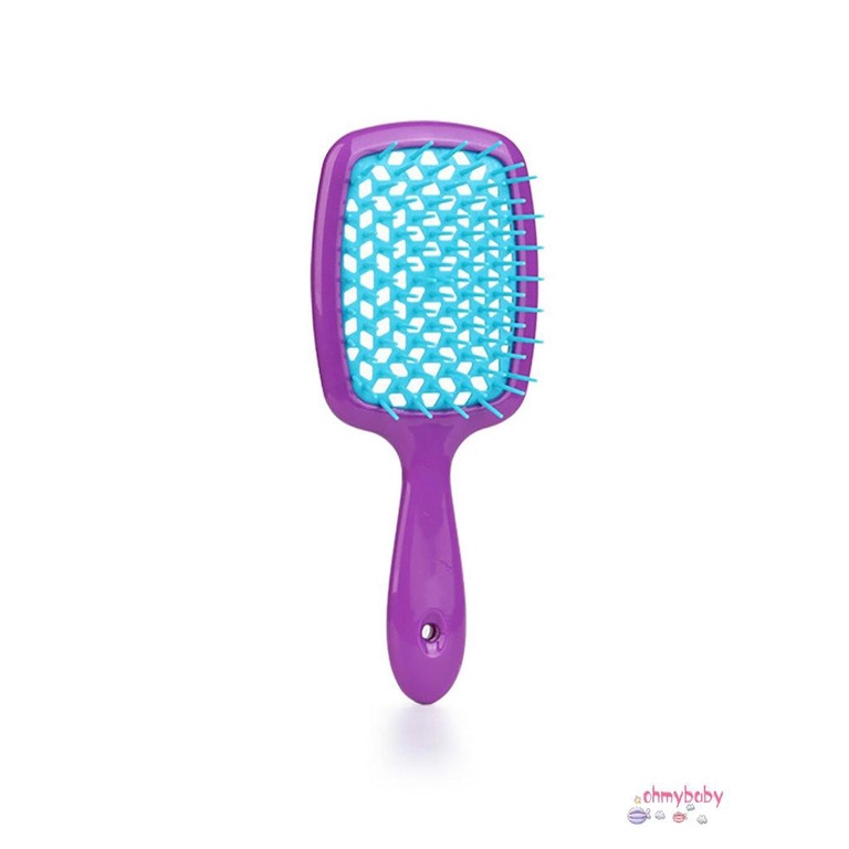 [Ready] Chống Tĩnh Điện Bàn Chải Tóc Tay Cầm Tháo Gỡ Lược Tắm Mạ Detangling Massage Rối [Z/9]