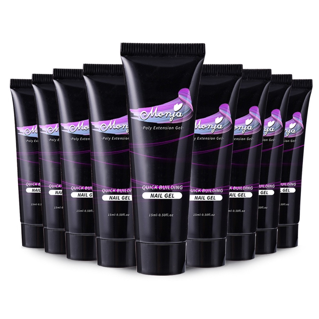 Gel gôm MONJA chính hãng - Gel nối móng úp, Gel tạo hình móng bền đẹp 15ml