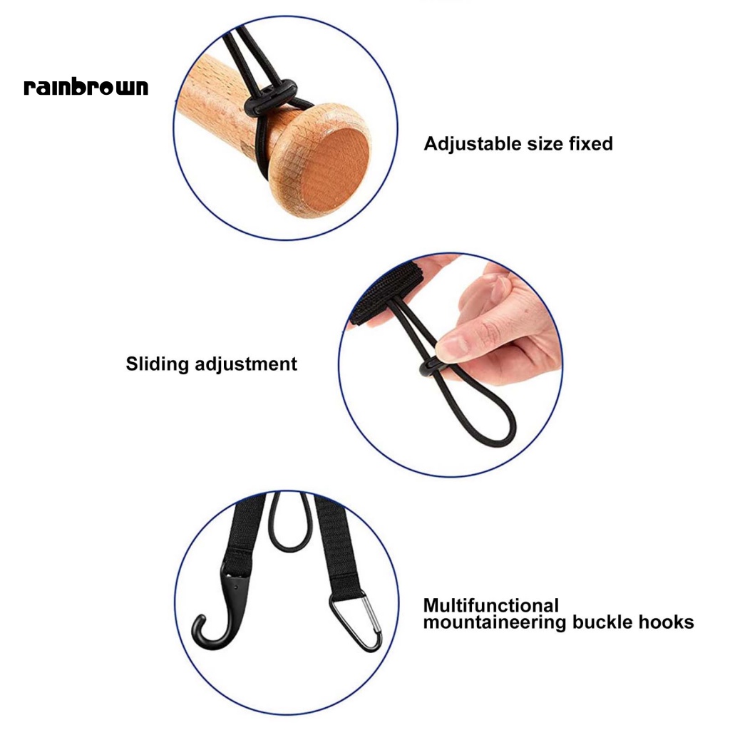 &lt; Rainbrown &gt; Giá Đỡ Gậy Bóng Chày Kèm Móc Khóa Đa Năng Có Thể Điều Chỉnh