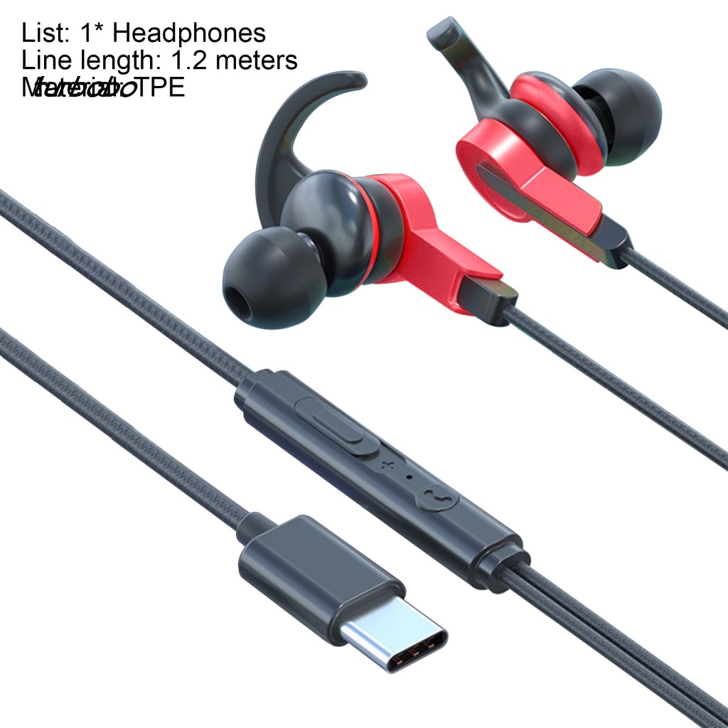 Tai Nghe Nhét Tai Jack 3.5mm / Type-C Có Micro Thiết Kế Thể Thao Thời Trang