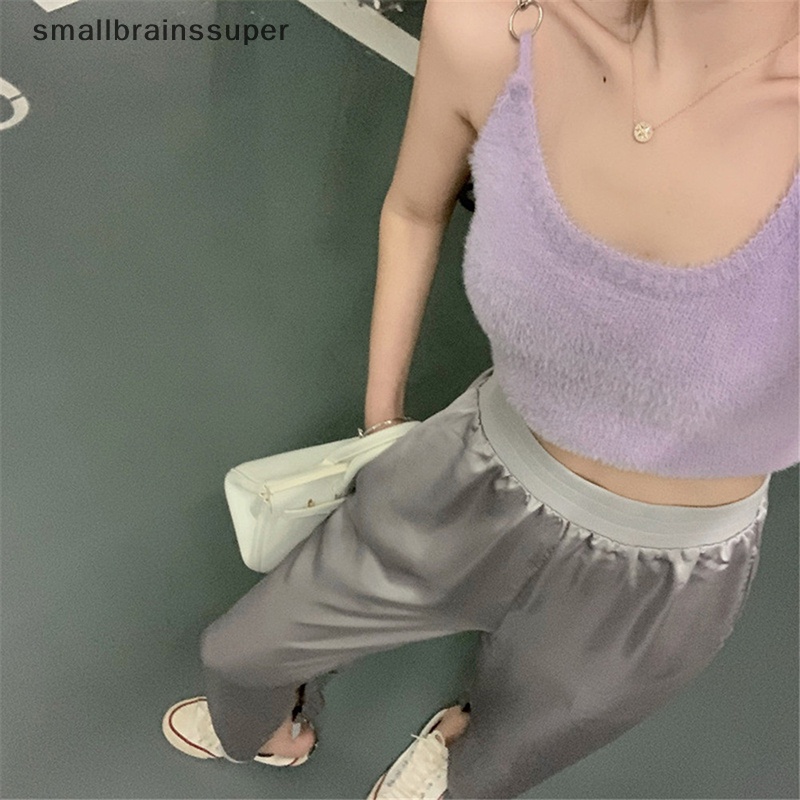 Áo Crop Top Hai Dây Dáng Ôm Mềm Mại Thời Trang Mùa Hè 2023 Y2k Cho Nữ SBS