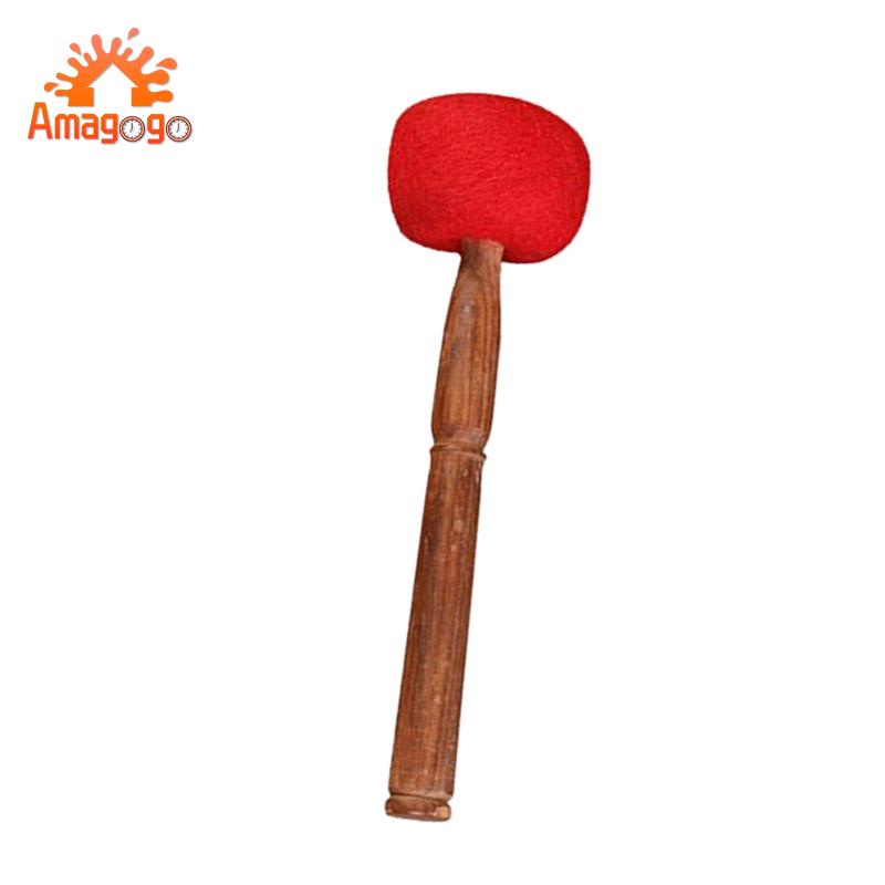 Dùi trống bát amagogo Tây Tạng làm bằng len thủ công có âm thanh thư giãn